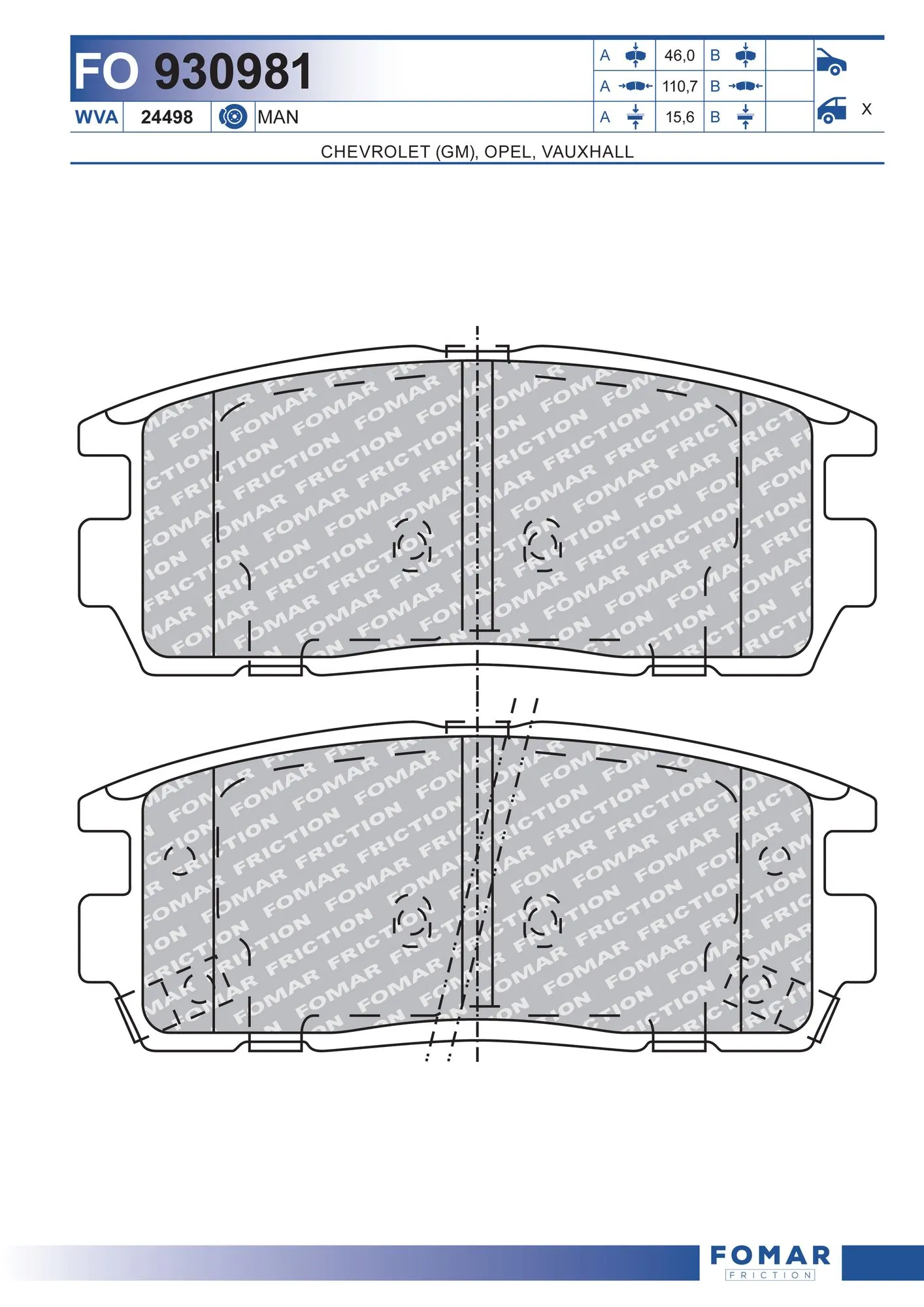 Brake Pad Set, disc brake
